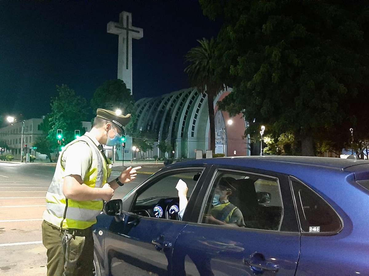 Carabineros detuvo a 68 personas que incumplieron toque de queda durante la última jornada en Ñuble 