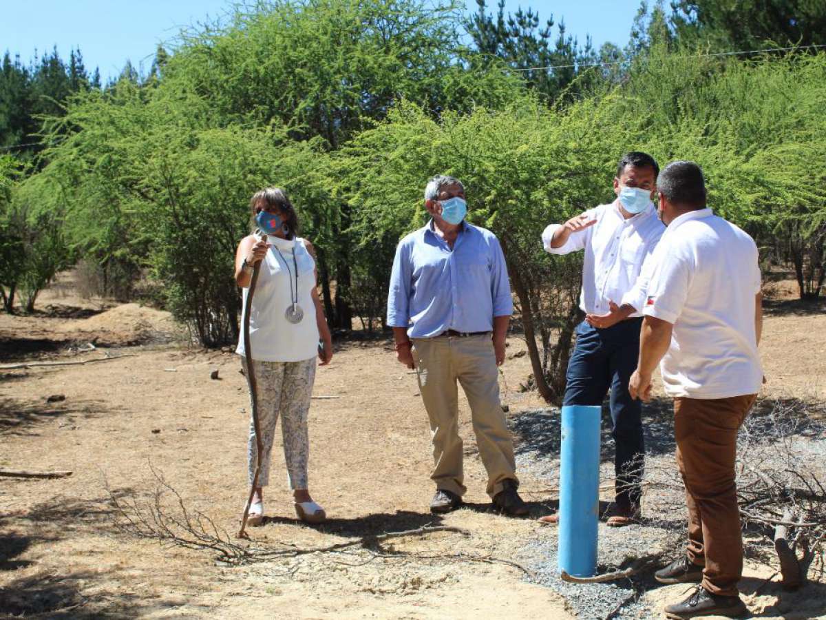 Más de un 80 por ciento de avance presentan obras para dotar de agua potable a 64 familias de Quirihue