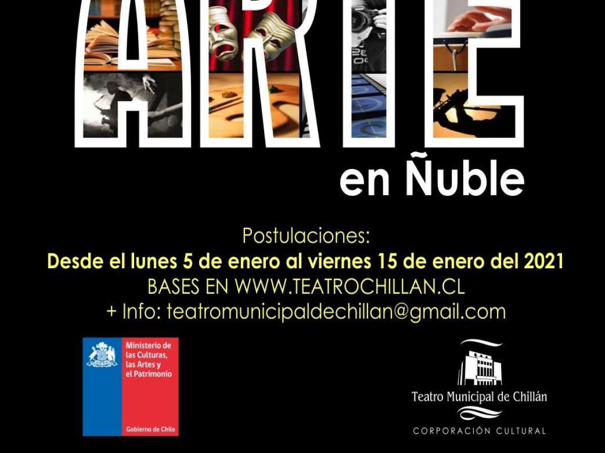 Hasta este 15 de enero la convocatoria para para ‘Hacer Arte Ñuble’