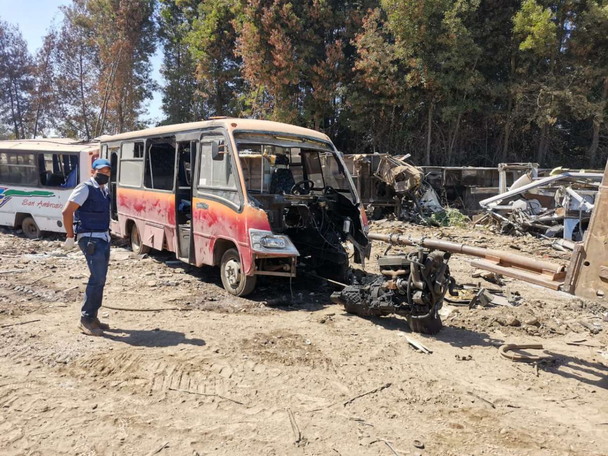 Transportes inspecciona planta de chatarrización del programa de renovación de flota del transporte público