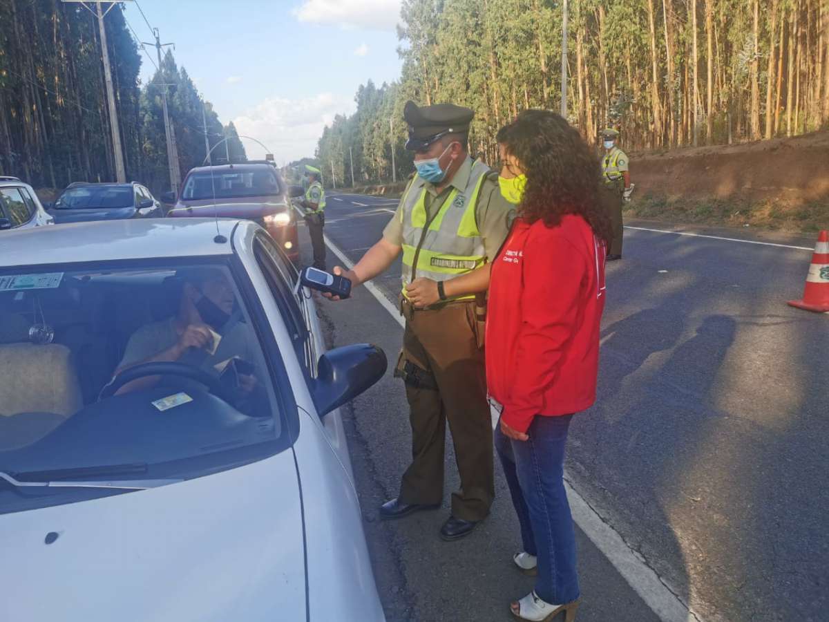 Senda Ñuble reforzó durante fin de semana, programa de Tolerancia Cero con más de 200 controles