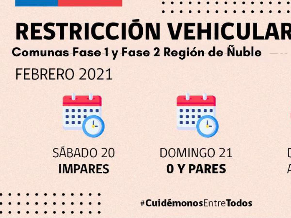 Autoridad prohíbe circulación de todo tipo de vehículo motorizado en zonas urbanas de comunas en Fase 2