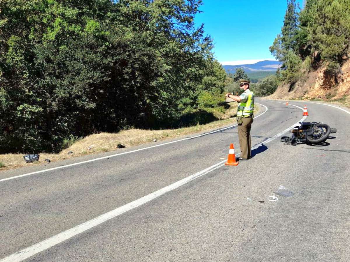 Carabineros de la SIAT Ñuble investiga accidente que dejó a un motorista fallecido en Quirihue