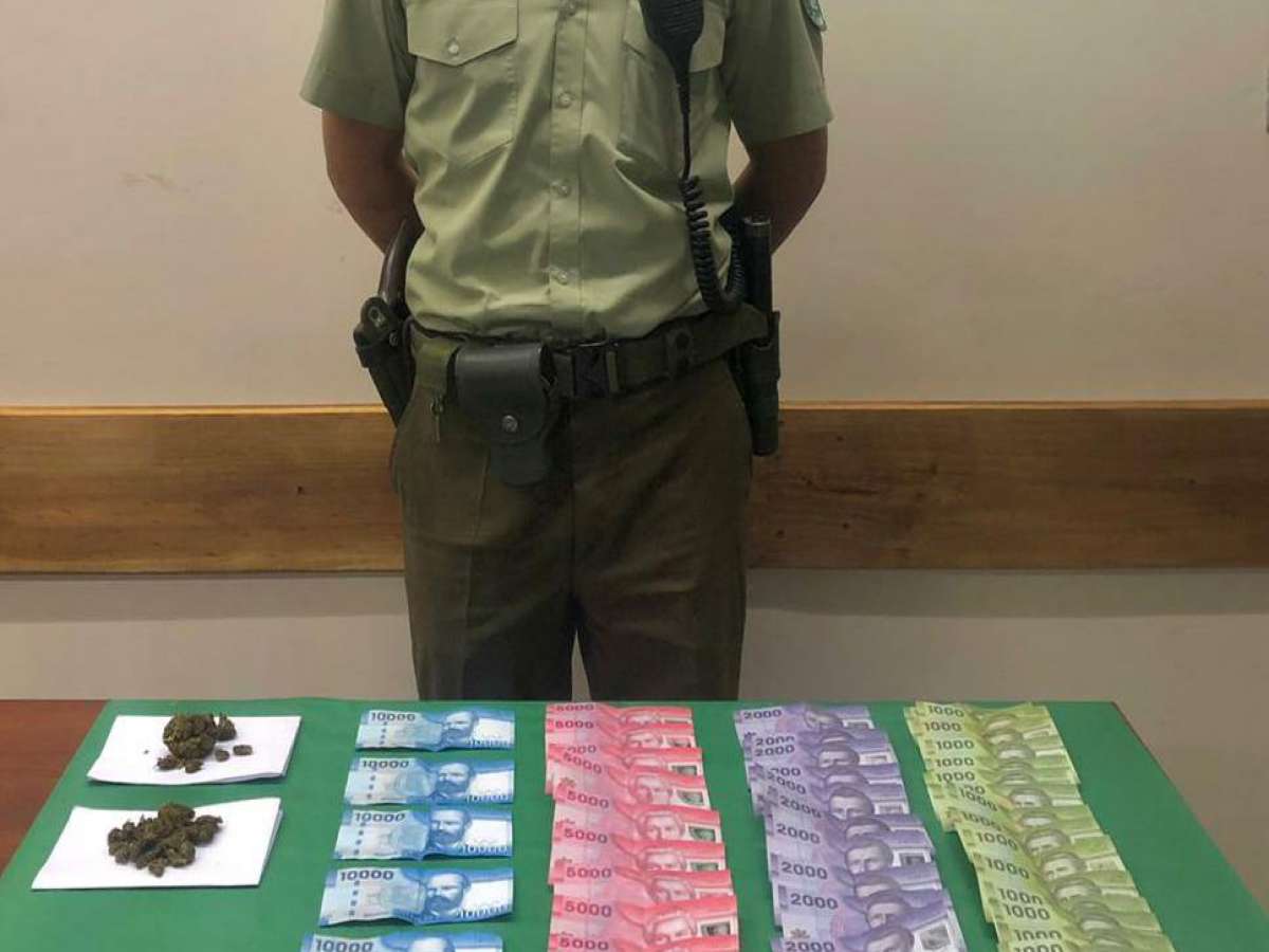 Carabineros detuvo en Chillán a sujeto por microtráfico de drogas