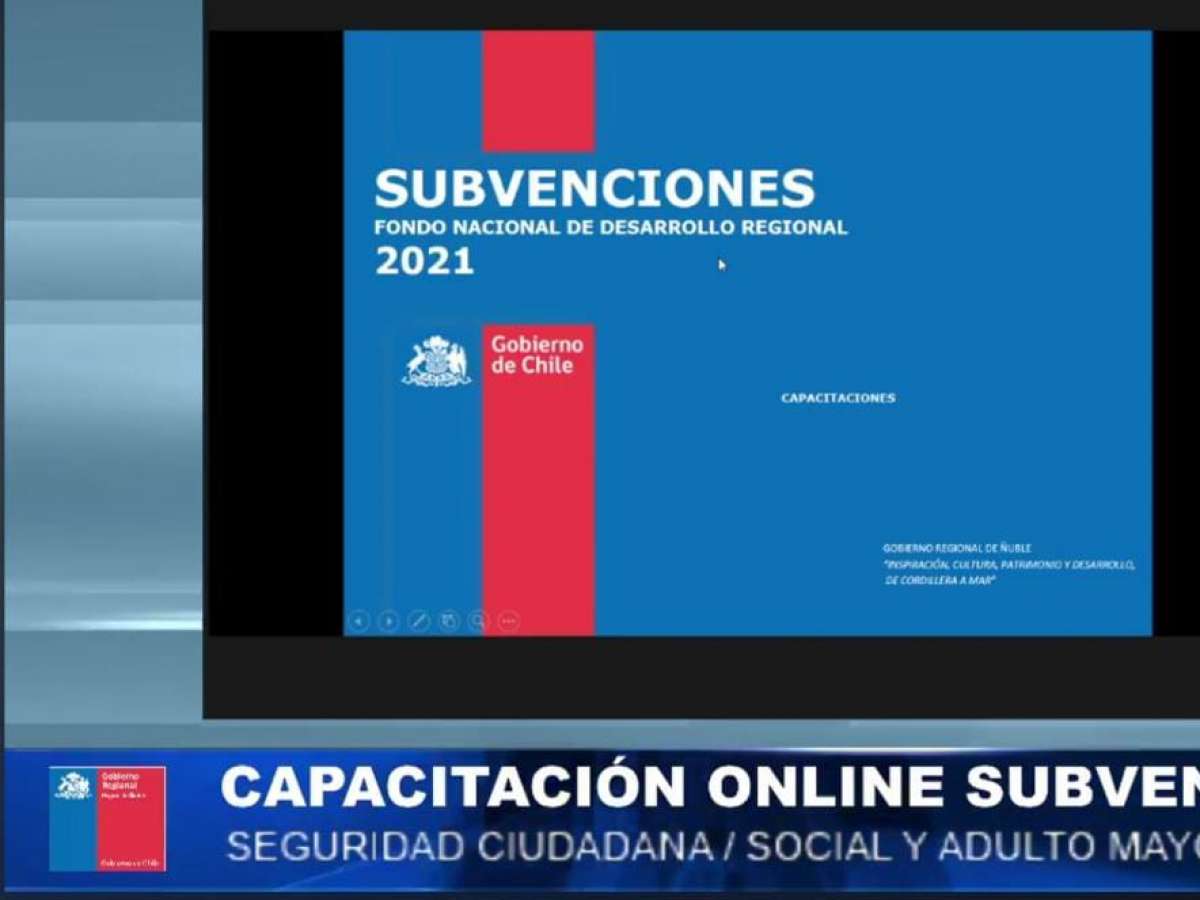 GOBIERNO REGIONAL REALIZA CAPACITACIONES ONLINE PARA POSTULAR A LAS SUBVENCIONES FNDR