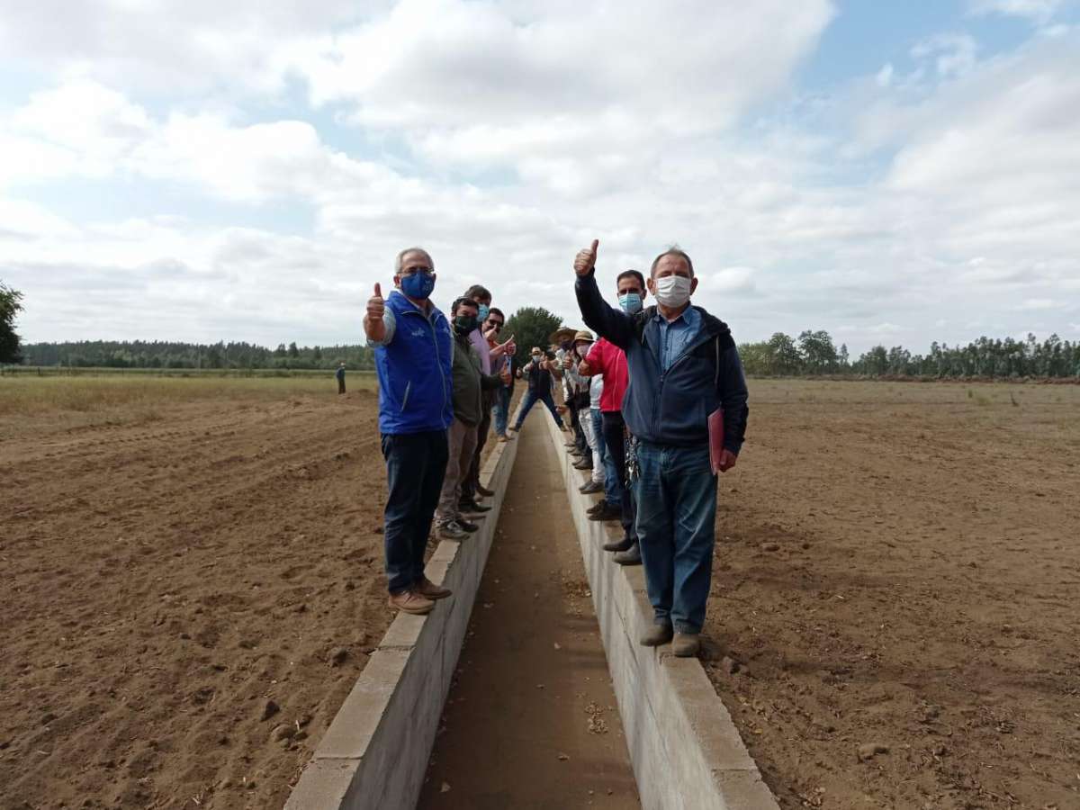 Convenio CNR-Gore Ñuble continúa sumando al riego hectáreas ‘blancas’ del Laja Diguillín