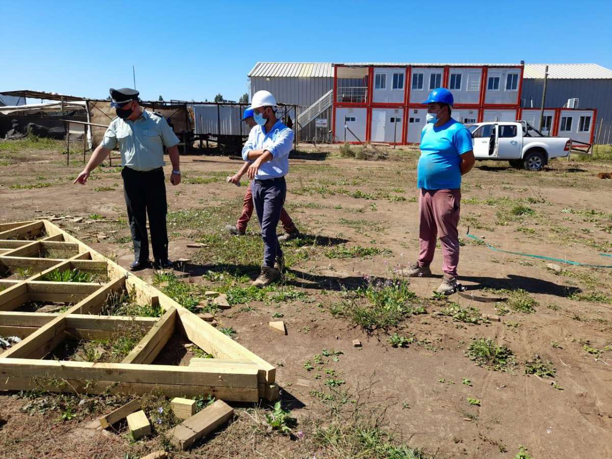 Internos del penal San Carlos trabajan en construcción  