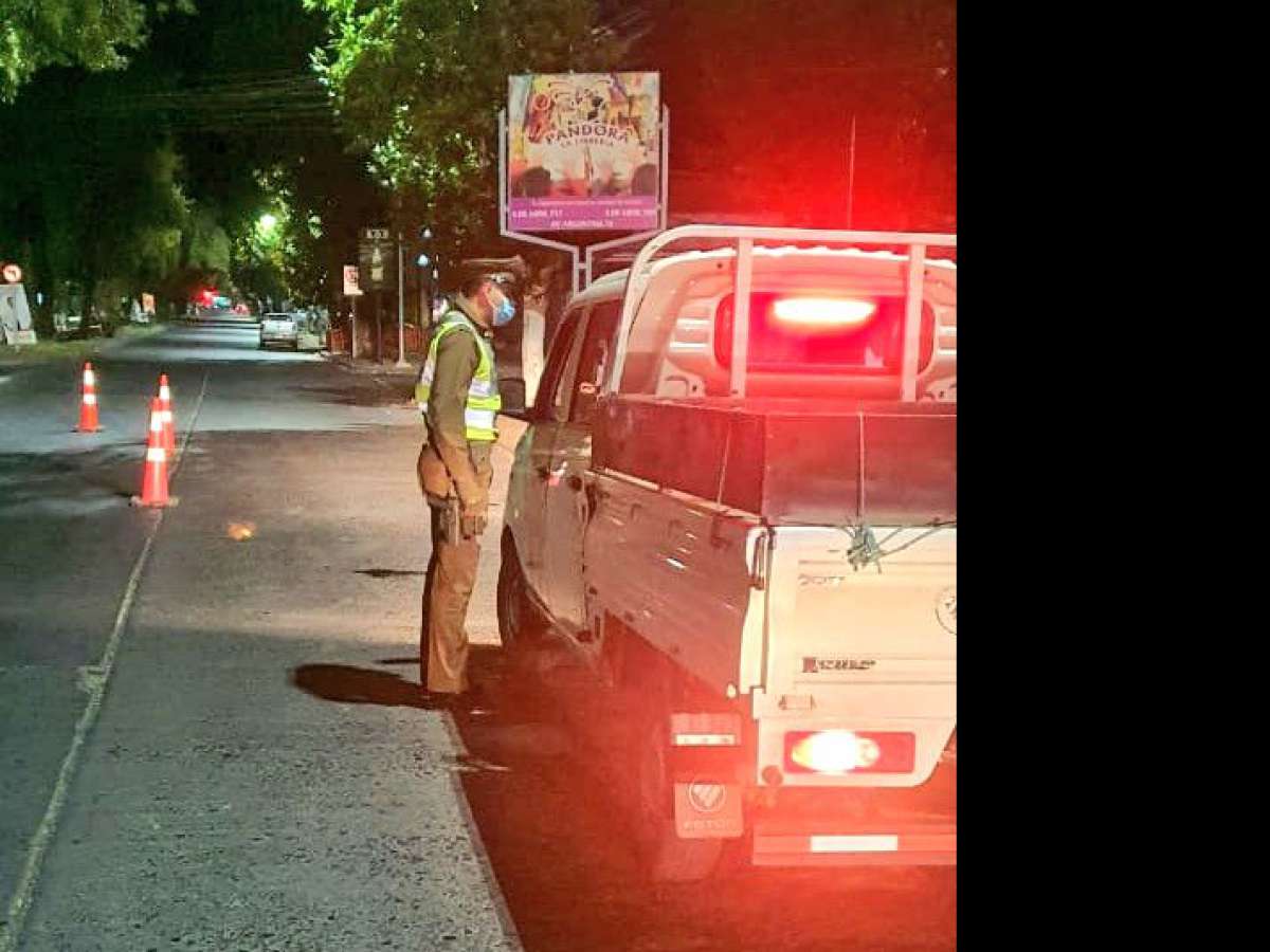 Carabineros informó este martes la detención de 29 personas que incumplieron medidas sanitarias en Ñuble