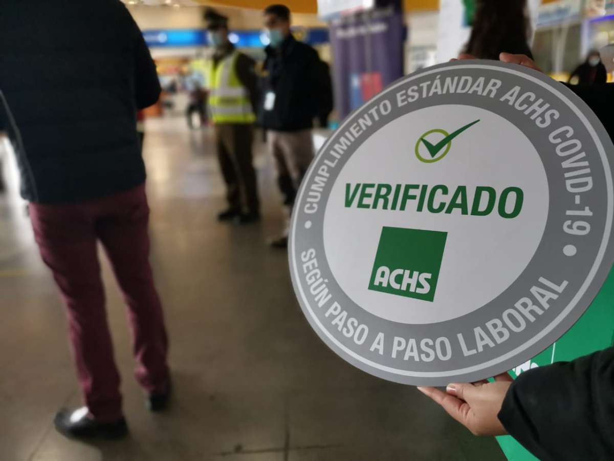 Terminal María Teresa fue reconocido con certificación de la ACHS por cumplir medidas sanitarias