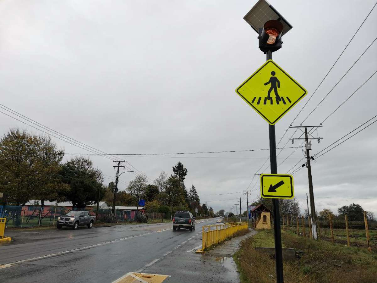 Obras de seguridad vial en zonas de escuela protegerán a más de 1.000 alumnos rurales de Ñuble