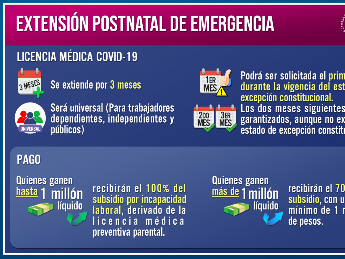 Extensión del Postnatal de Emergencia, sin distinción, es despachado a ley