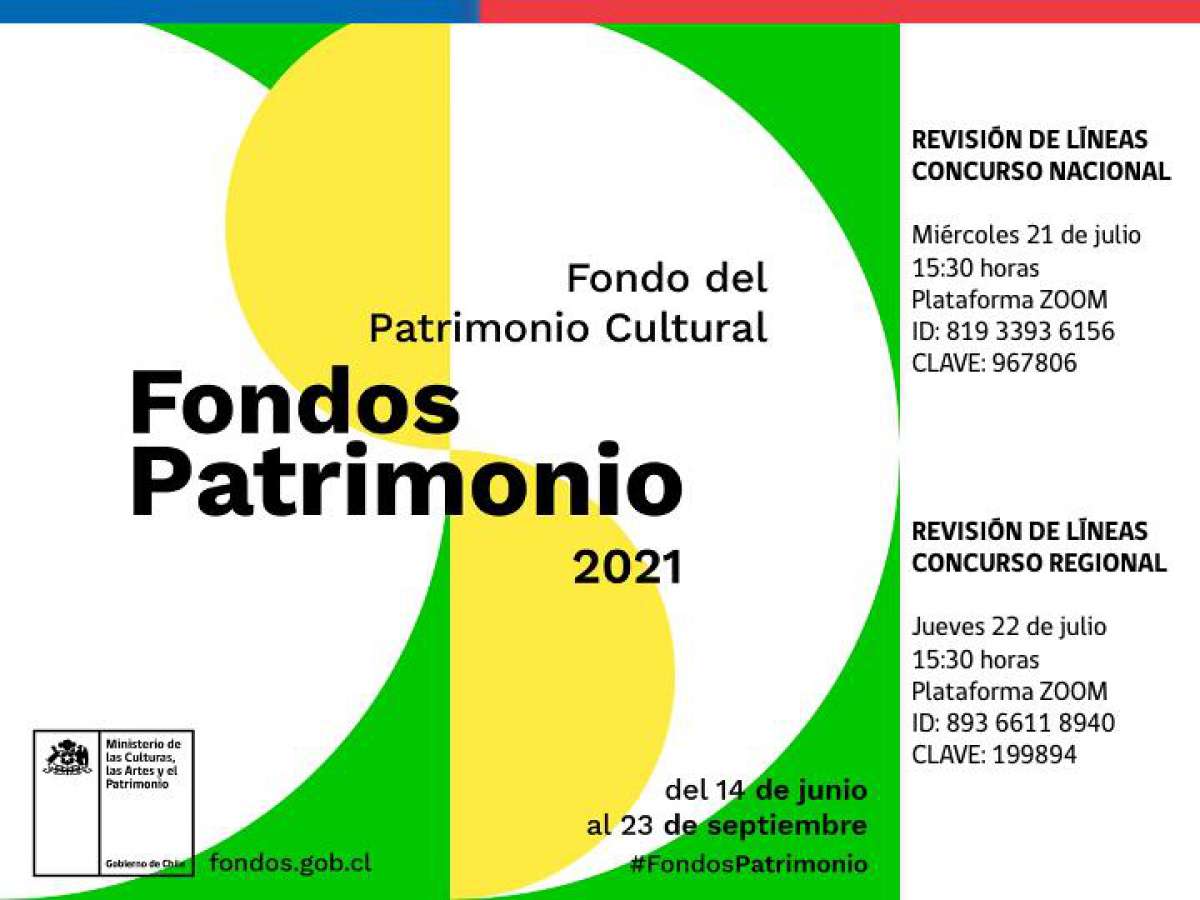 Realizarán charlas sobre el Fondo del Patrimonio 2021 en Ñuble