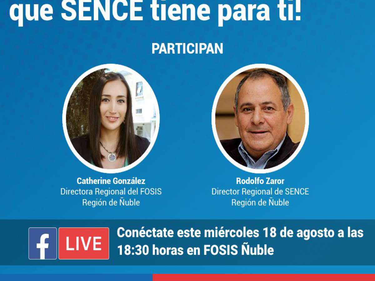 ‘FOSIS Conectado’, el Facebook Live que tratará temas de interés para emprendedores