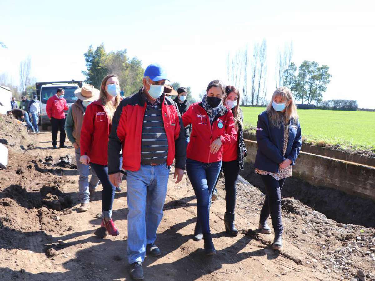 Con ministra de Agricultura, INDAP inaugura obras de mejoramiento de canal Los Maitenes 