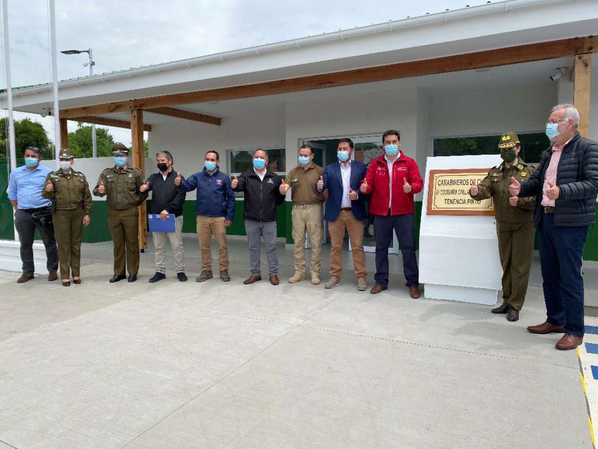 Arquitectura del MOP Ñuble concreta entrega de la Tenencia Pinto a Carabineros