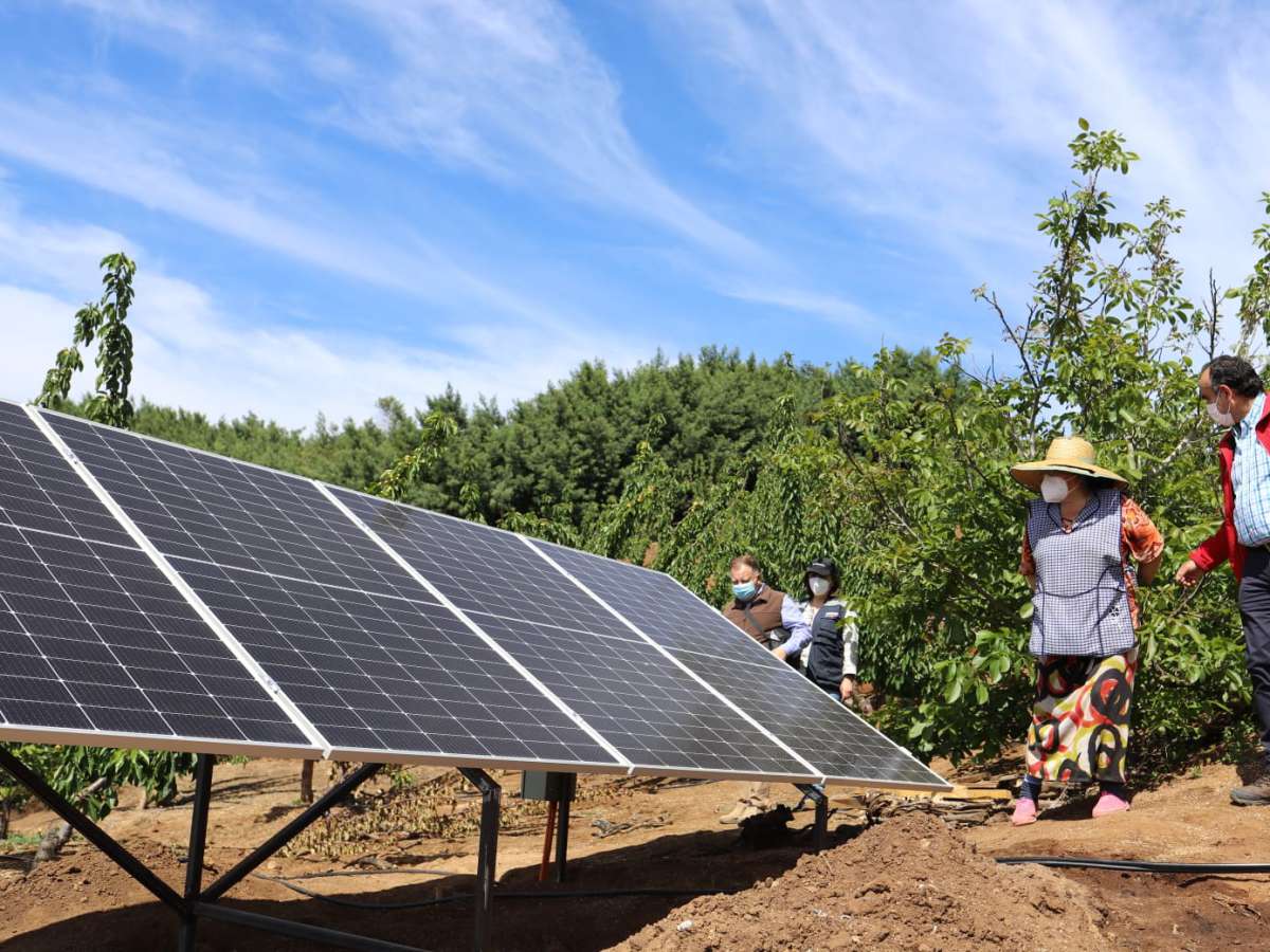 Seremi de Energía e Indap Ñuble destacan uso de sistema fotovoltaico asociado a riego con goteo en Quillón