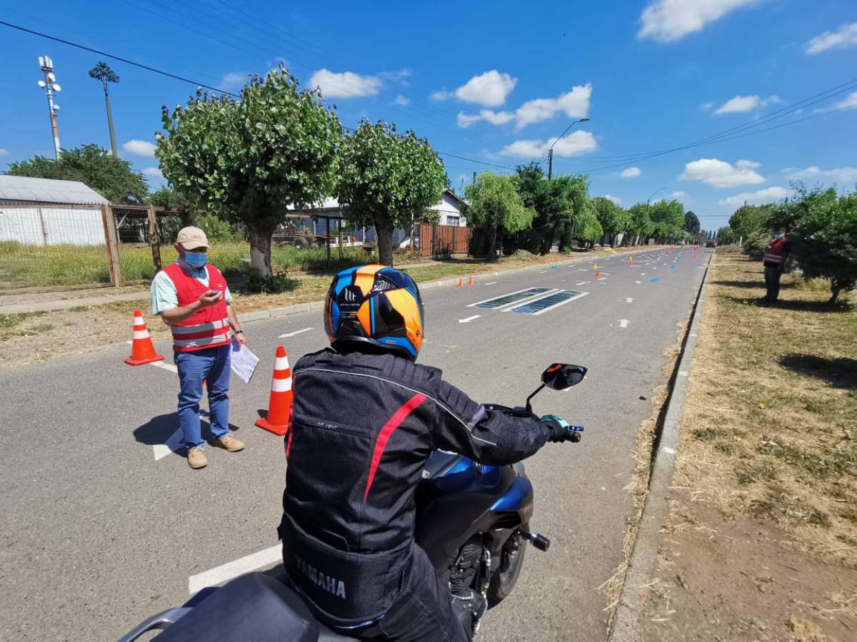 Implementan examen práctico Clase C para motos en Pinto