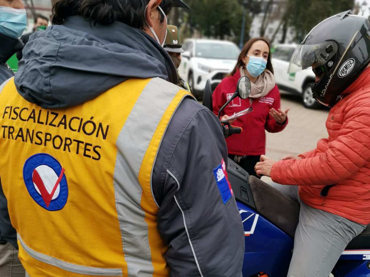 Cerca del 50% de las motocicletas fiscalizadas no contaban con documentación