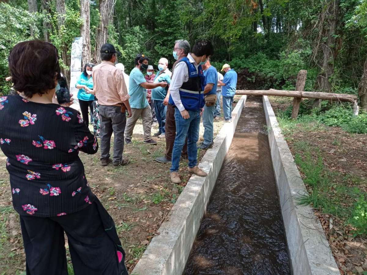 Convenio CNR-Gore Ñuble continúa desarrollando obras que benefician a ‘blancos’ del canal Laja Diguillín