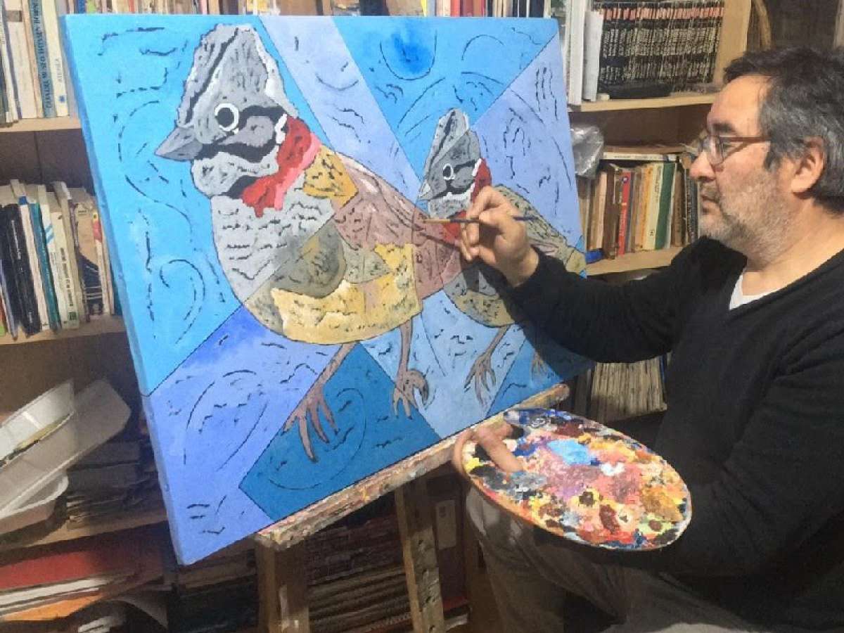 Pintor Julio Utreras celebra 80 años de  la Escuela Artística con una exposición