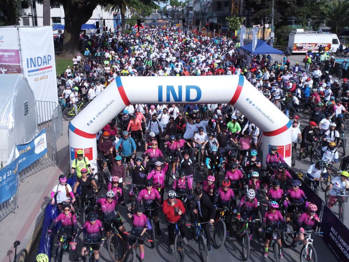 Jornada histórica: Más de 2.500 personas participan en la cicletada más masiva de Ñuble como región