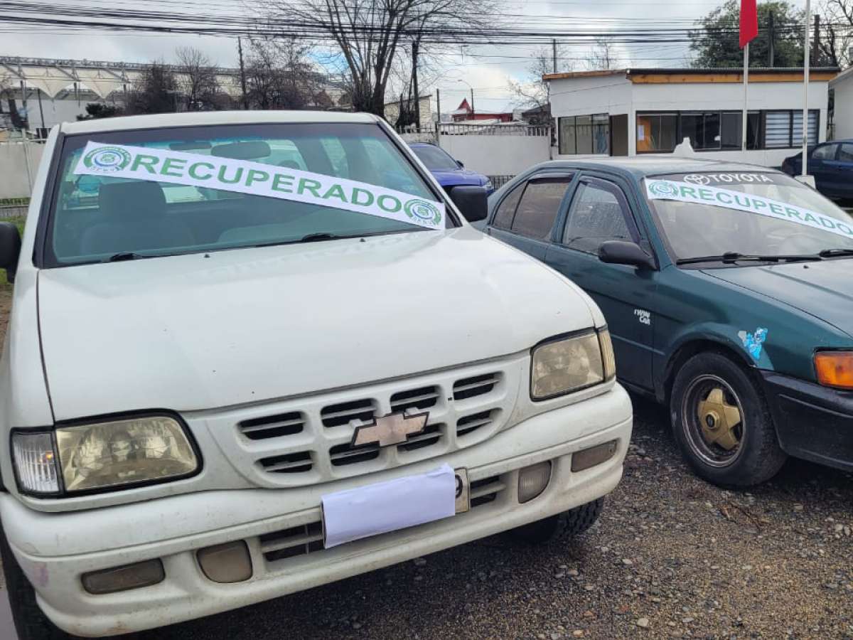 SEBV de Carabineros Ñuble recupera 2 vehículos robados en Chillán y llama a incorporar sistemas de seguridad para evitar delitos