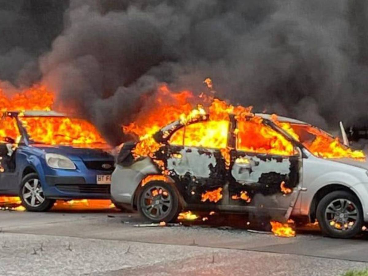 Asalto a Caja Los Héroes en Hualpén desata caos con vehículos quemados y robo de 80 Millones de Pesos