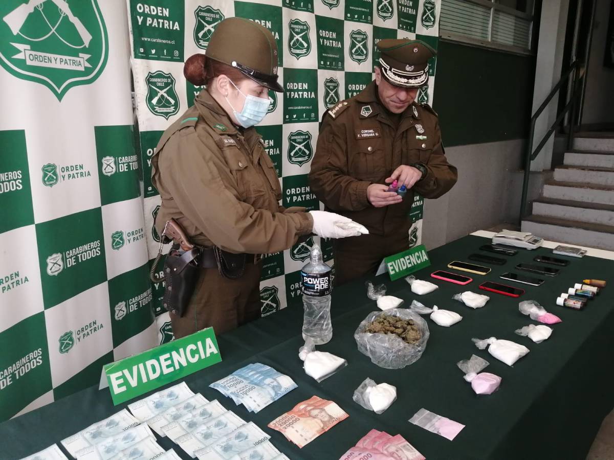 OS7 de Carabineros Ñuble desbarata banda que producía artesanalmente la droga sintética Tusi