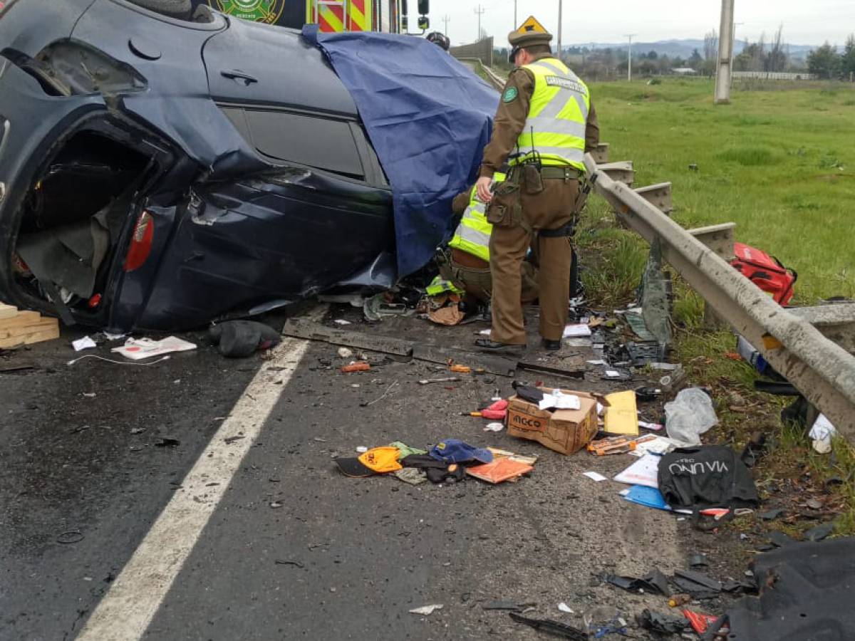 Fiscalía investiga accidente con un fallecido en Autopista del Itata