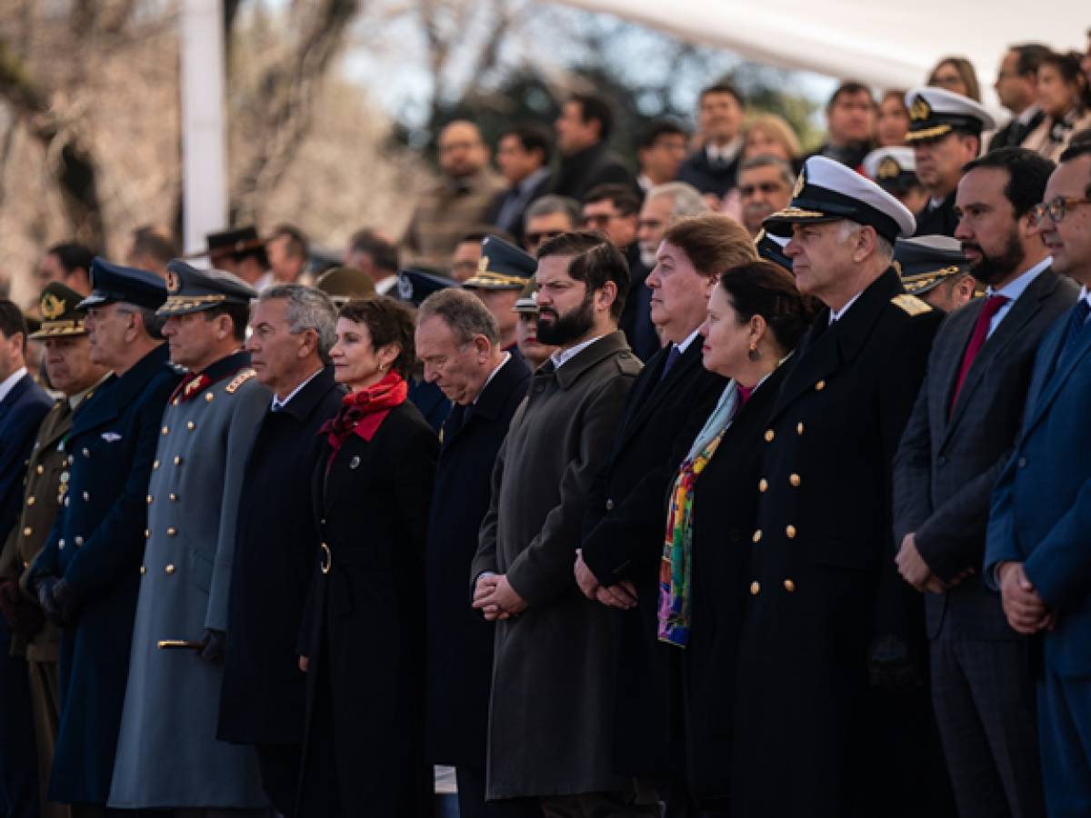 Presidente de la República, Gabriel Boric Font, encabeza ceremonia por los 246 años del natalicio de Bernardo OHiggins Riquelme