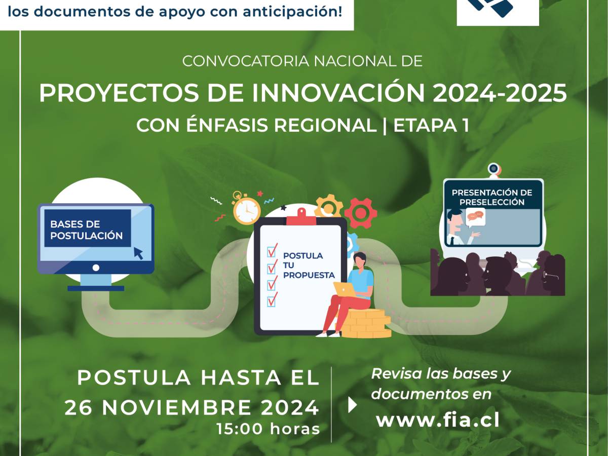 Convocatoria Nacional de Proyectos FIA 2024: ¡Participa en la jornada informativa presencial en Ñuble!