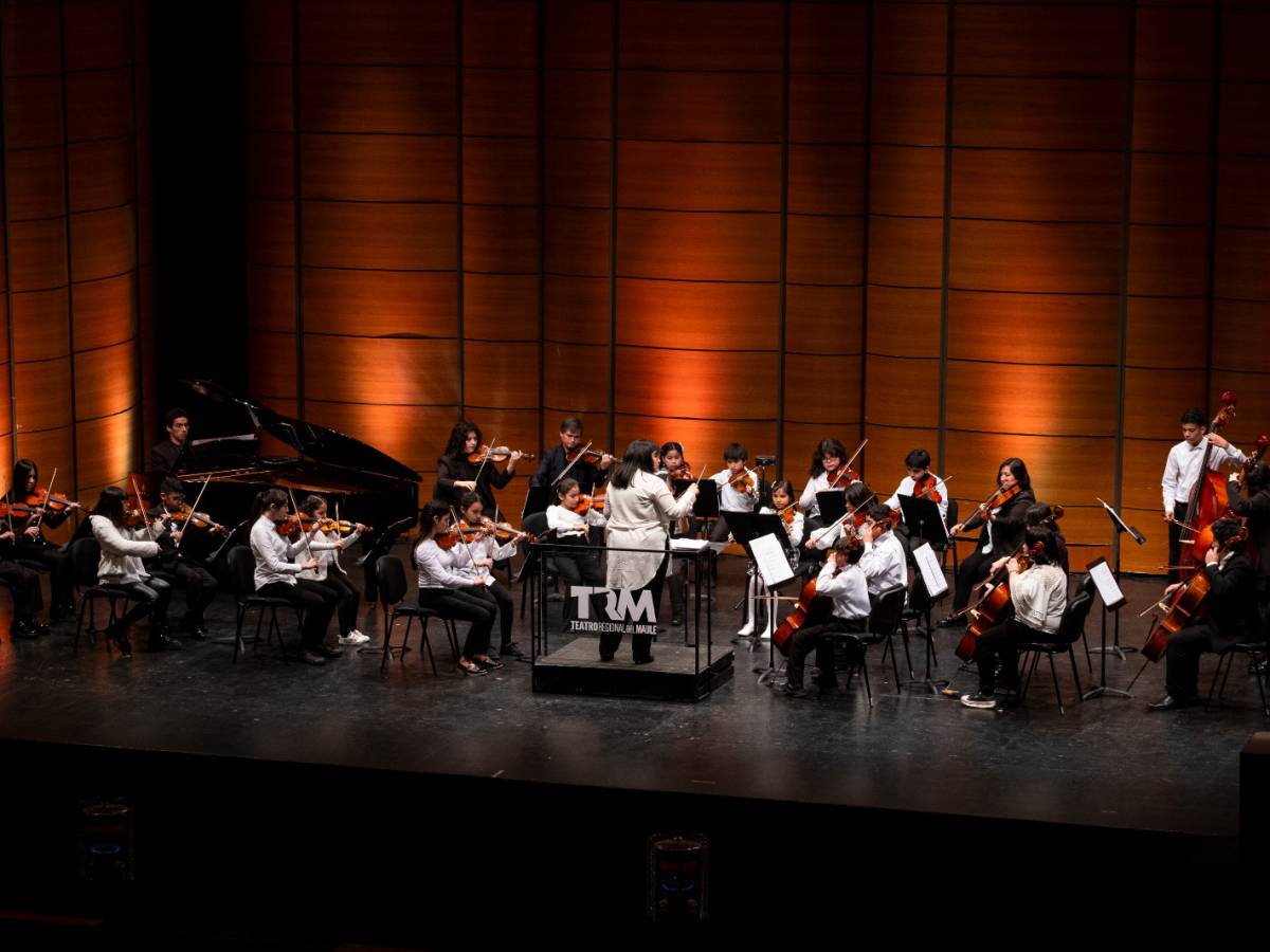 Orquesta Infantil y Juvenil del Teatro Regional del Maule se prepara para debutar en el Festival Fernando Rosas