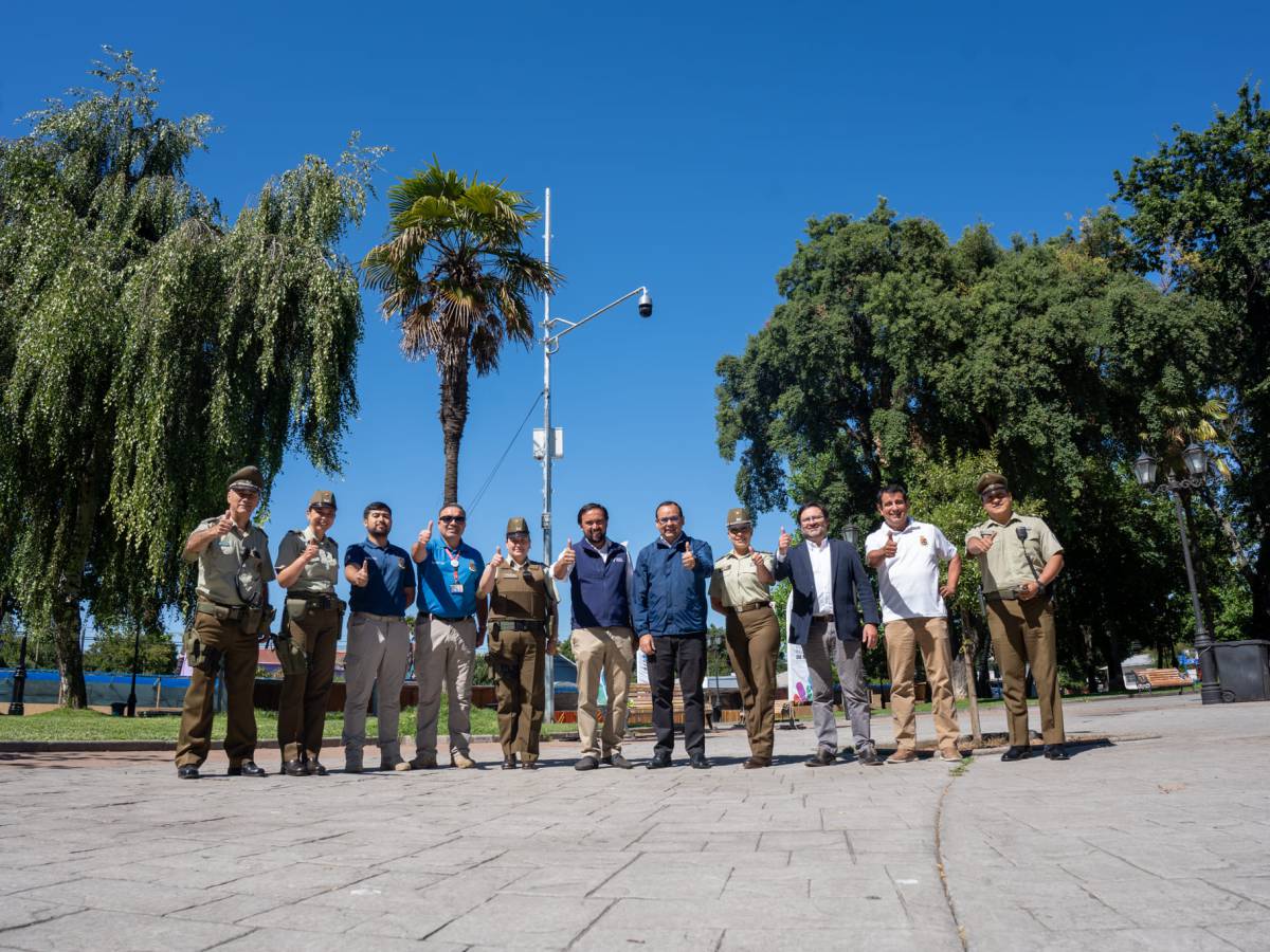 Primera Cámara de Televigilancia del Gobierno Regional queda operativa y conectada a la central de Carabineros