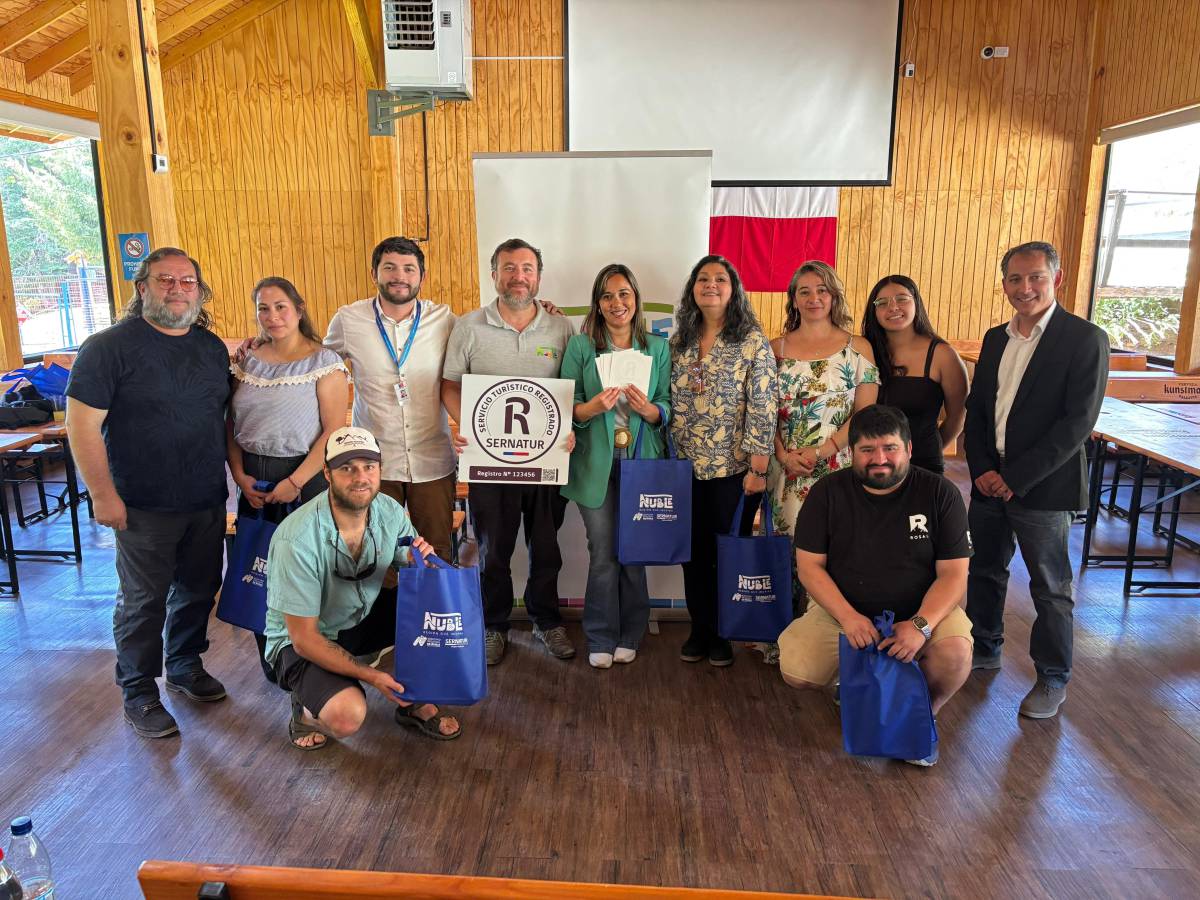 Empresas de Ñuble recibieron reconocimientos Más Valor Turístico, Código Esnna y Sellos R de registro