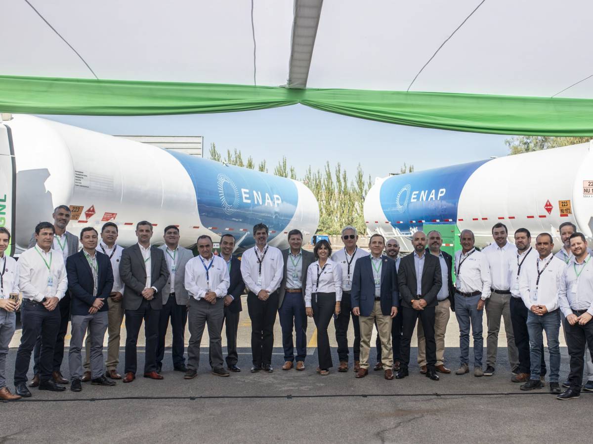  Enap y TSM lanzan flota de camiones a gas natural para transporte sostenible