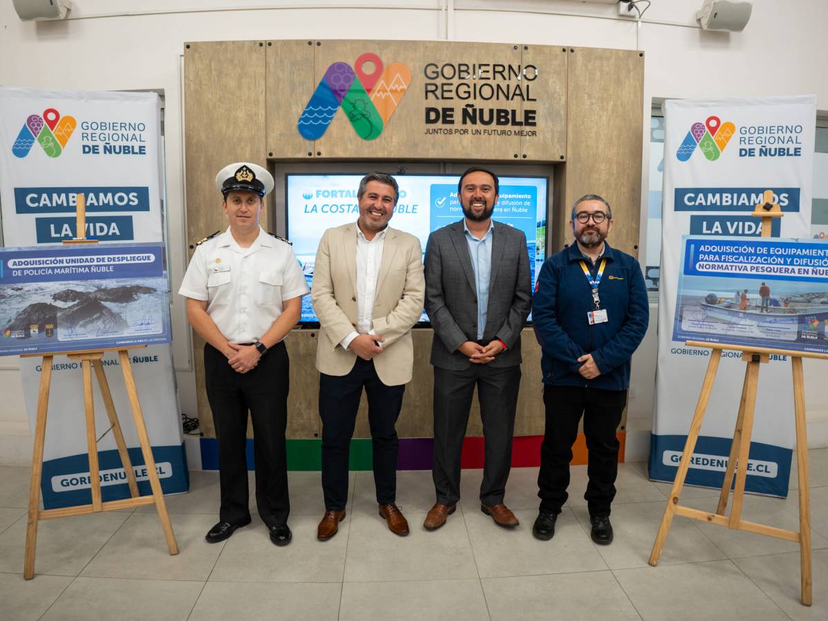 Gobierno Regional invierte en equipamientos para instalar Alcaldía de Mar y mejorar la fiscalización en la costa de Ñuble