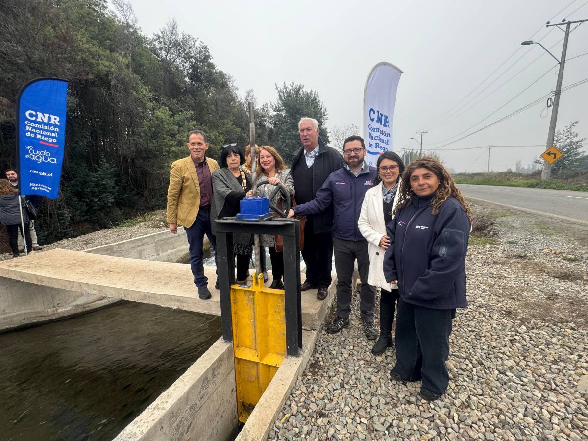 Más de 500 regantes del Maule se benefician con obras de automatización del Canal Duao y Zapata
