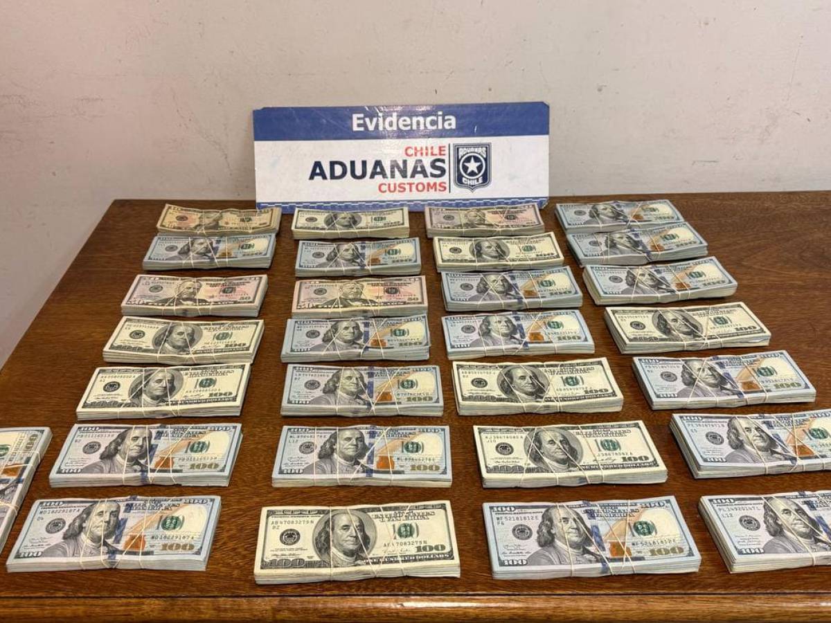 Contrabando de dinero en frontera: Aduanas incautó más de 4 millones de dólares el 2024