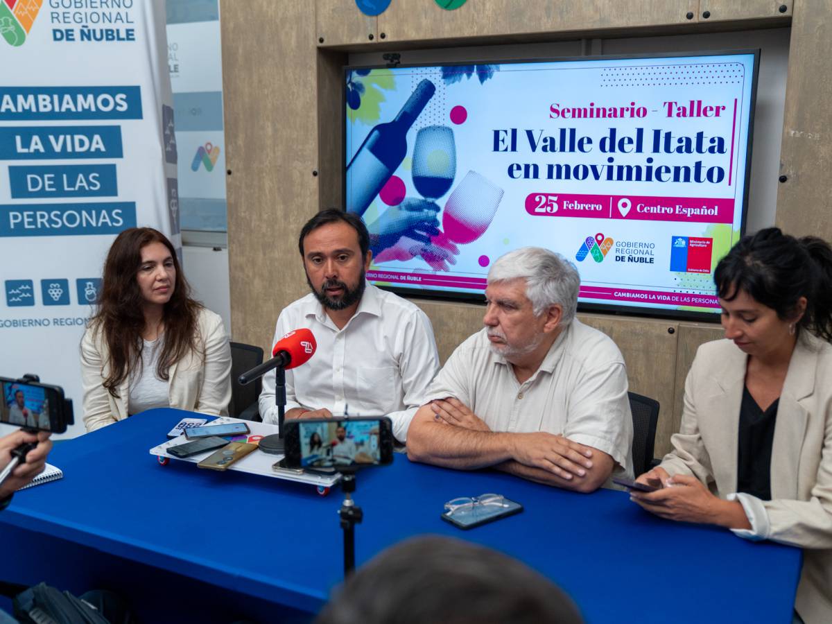 VALLE DEL ITATA PROYECTA NUEVA ETAPA DE DESARROLLO CON SEMINARIO ESTRATÉGICO ESTE 25 DE FEBRERO EN CHILLÁN
